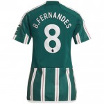 Günstige Fußballtrikots Manchester United B. Fernandes 8 Frauens Auswärtstrikot 2023-24 Kurzarm